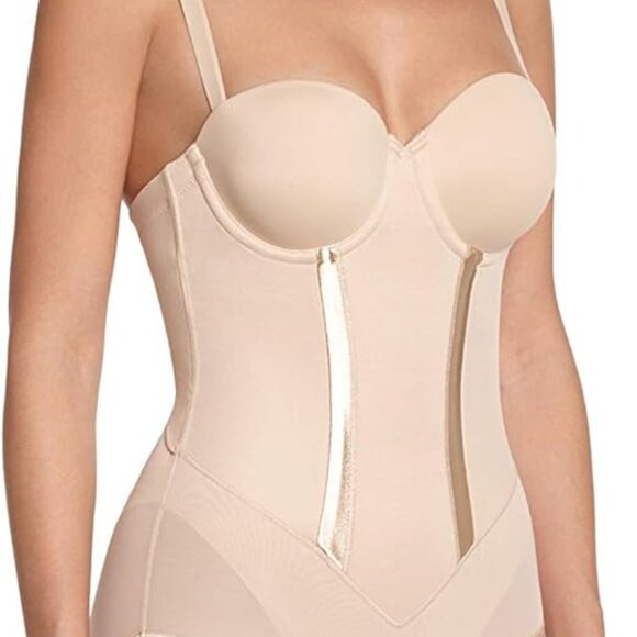 NWT Maidenform Easy Up Strapless Firm Control BodyBriefer 34B Shaperwear #1256 - Picture 6 of 8